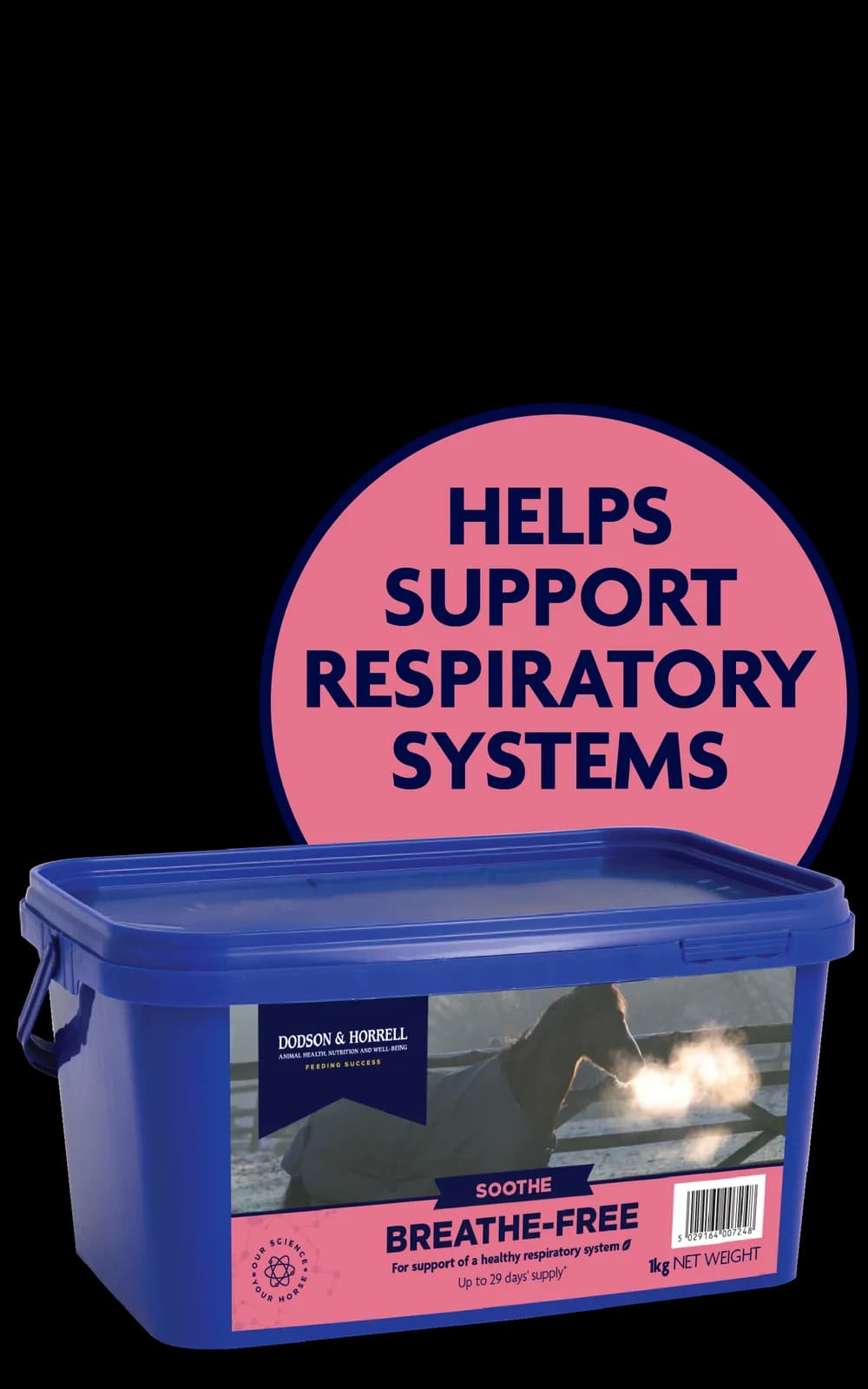 Dodson & Horrell Breathe Free QLC 1kg - suplement dla koni wspierający układ oddechowy