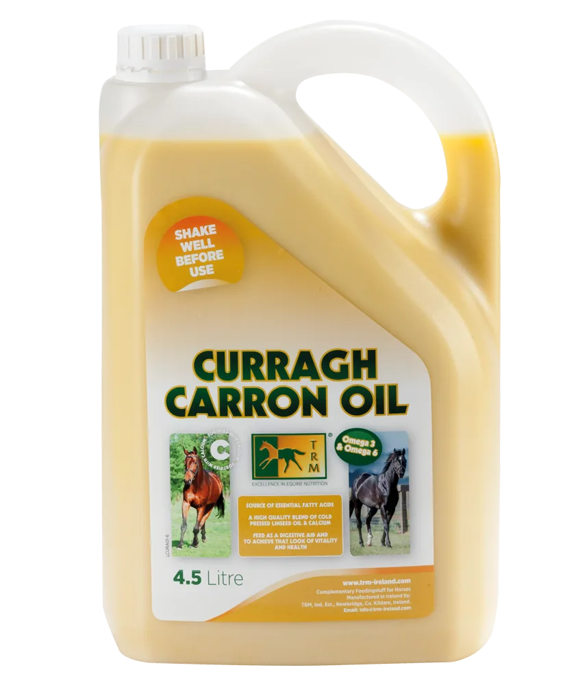 TRM CURRAGH CARRON OIL - 4,5l - olej lniany dla koni + pompka