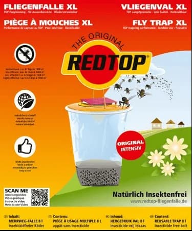 RedTop XL 8L pułapka na muchy - zestaw startowy